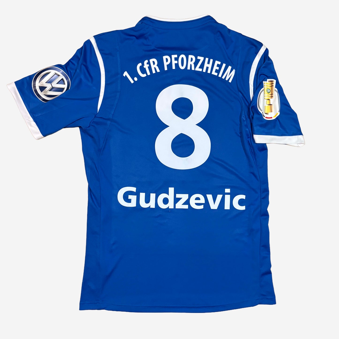 1. CfR Pforzheim 2018 Gudzevic #8 DfB-Pokal Trikot (Matchworn)