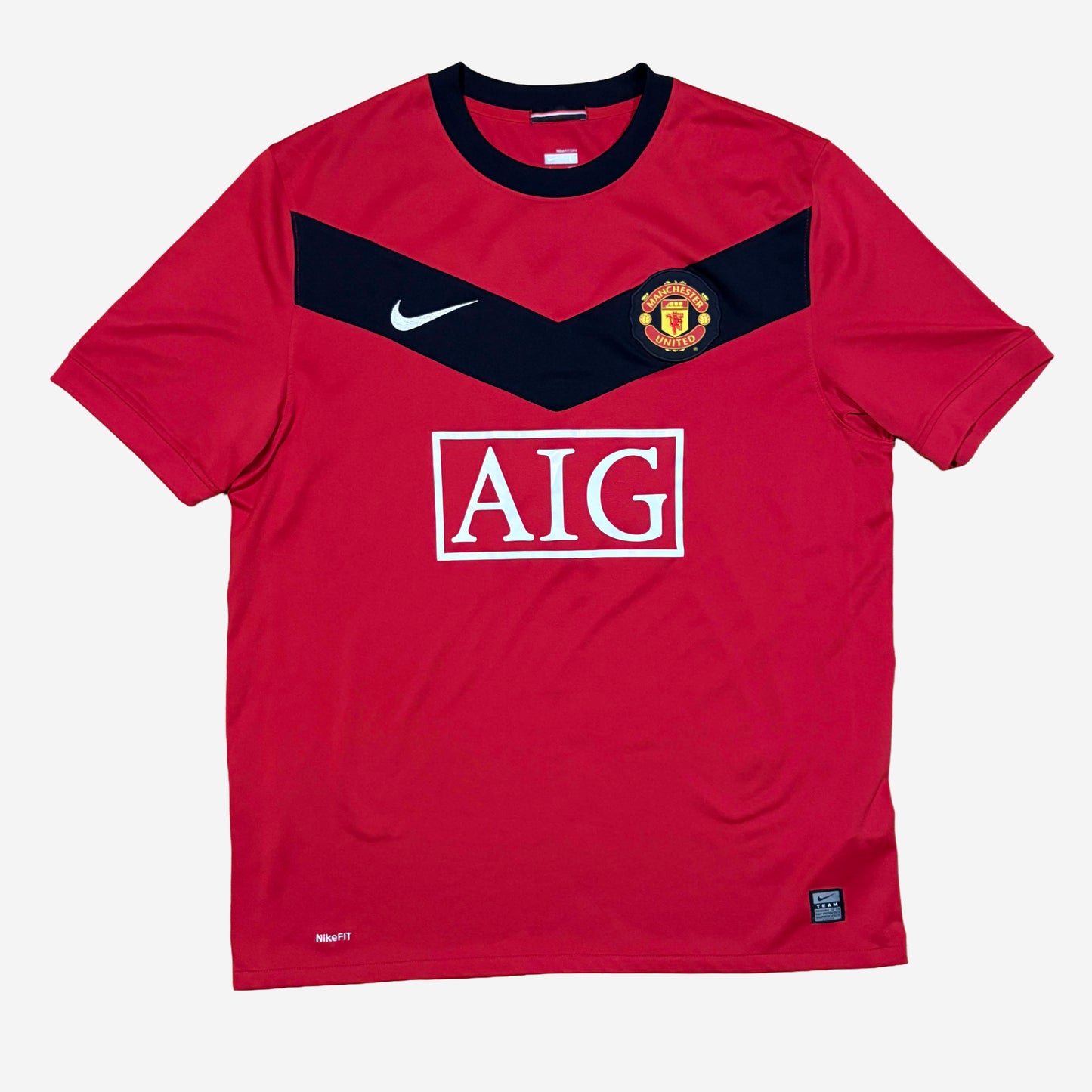 Manchester United 2009/10 Hargreaves #4 Heim Trikot