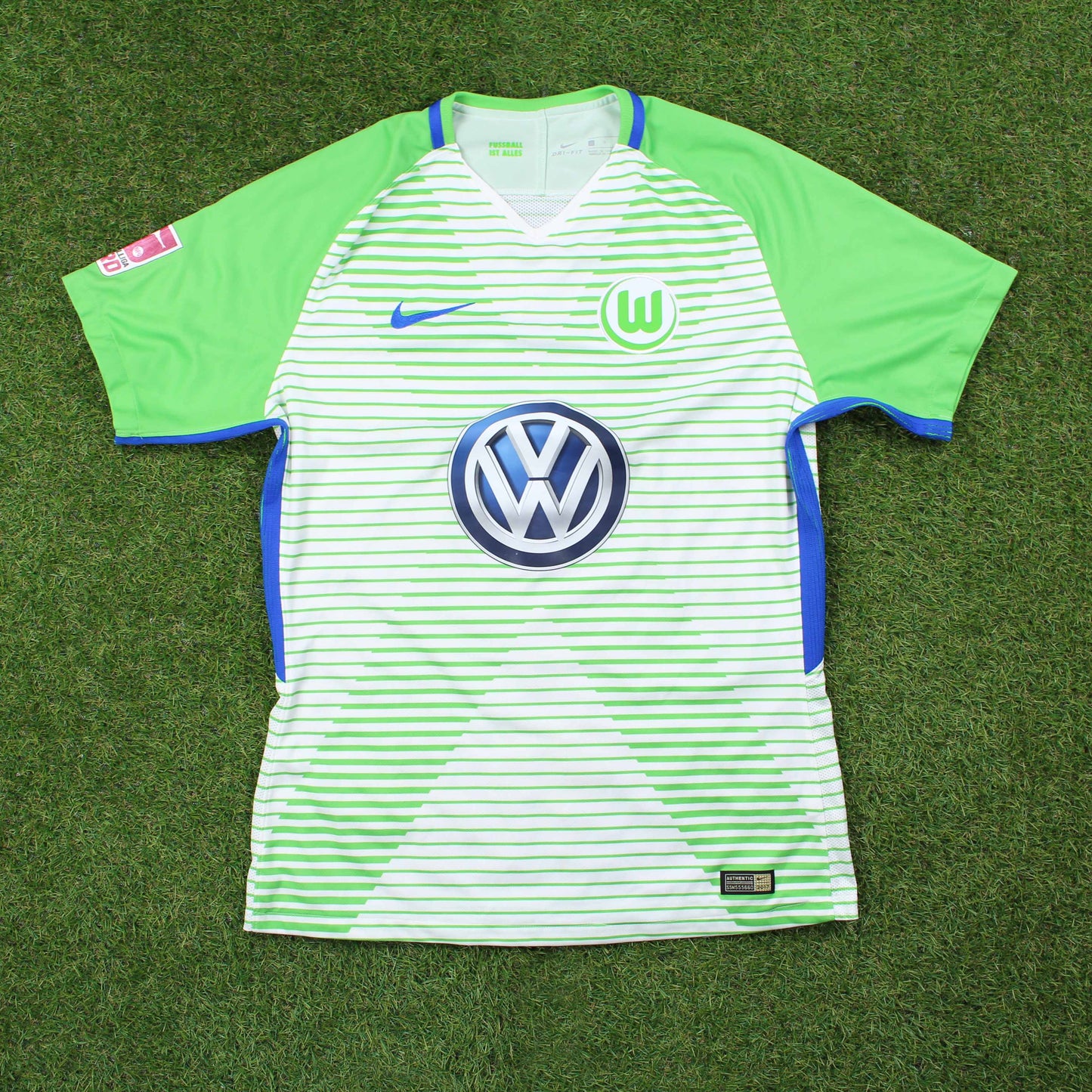 VfL Wolfsburg II 2017/18 Klamt #4 Matchworn Heim Trikot (+ Unterschrift)