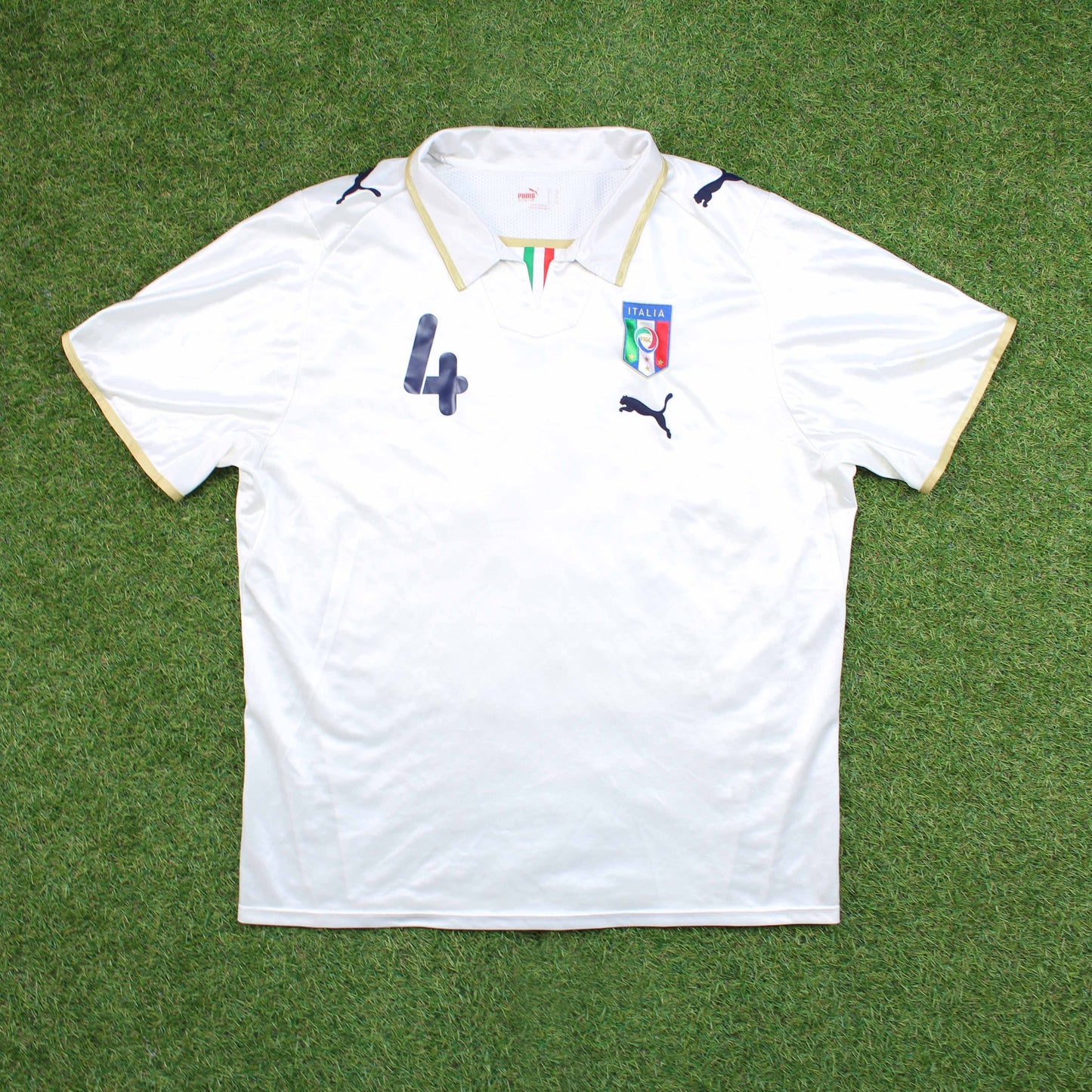 Italien 2008 Chiellini #4 Auswärts Trikot
