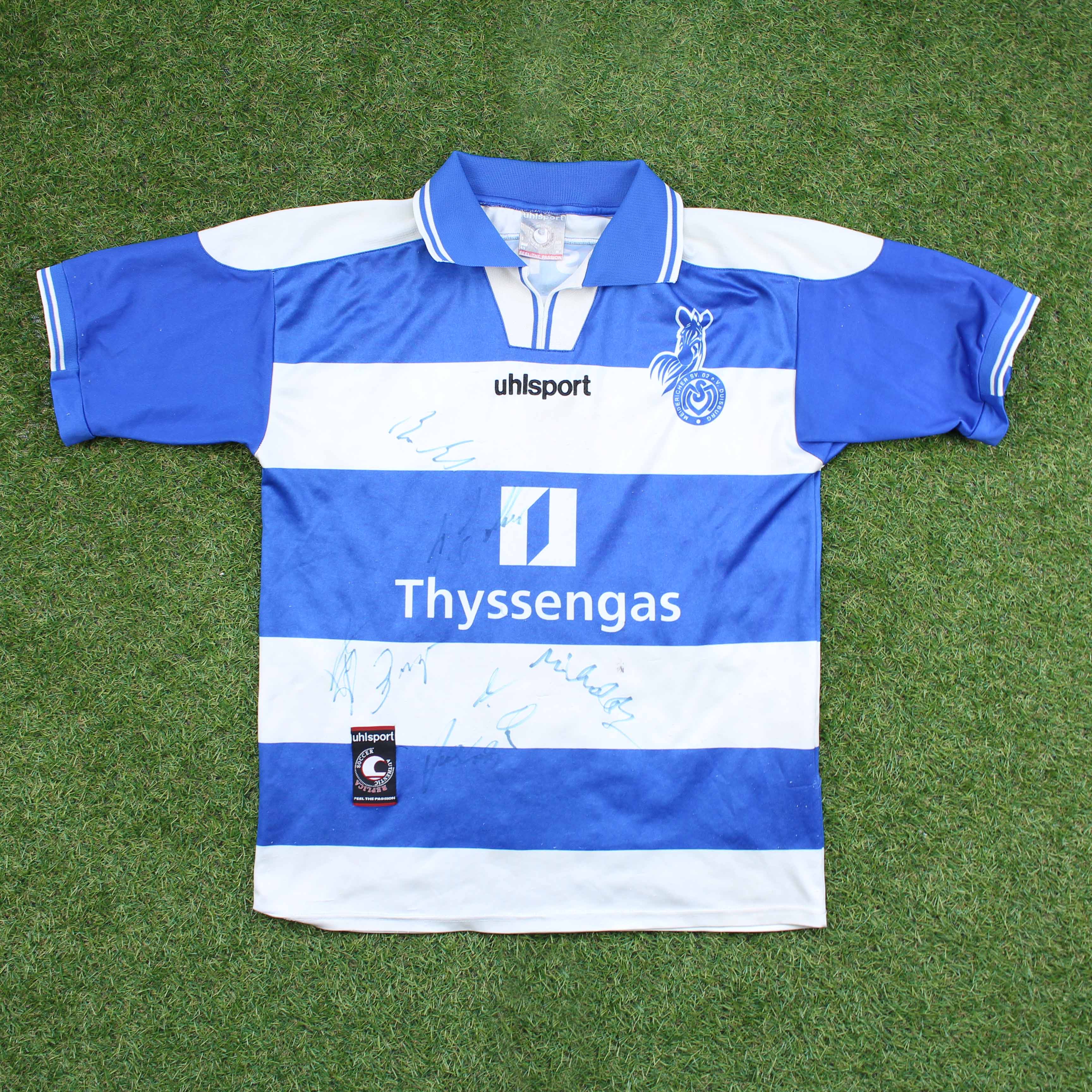 Maillot de football domicile MSV Duisburg UHLSport 1999-00 grand XXL Maillot de football domicile MSV Duisburg UHLSport 1999-00 grand XXL