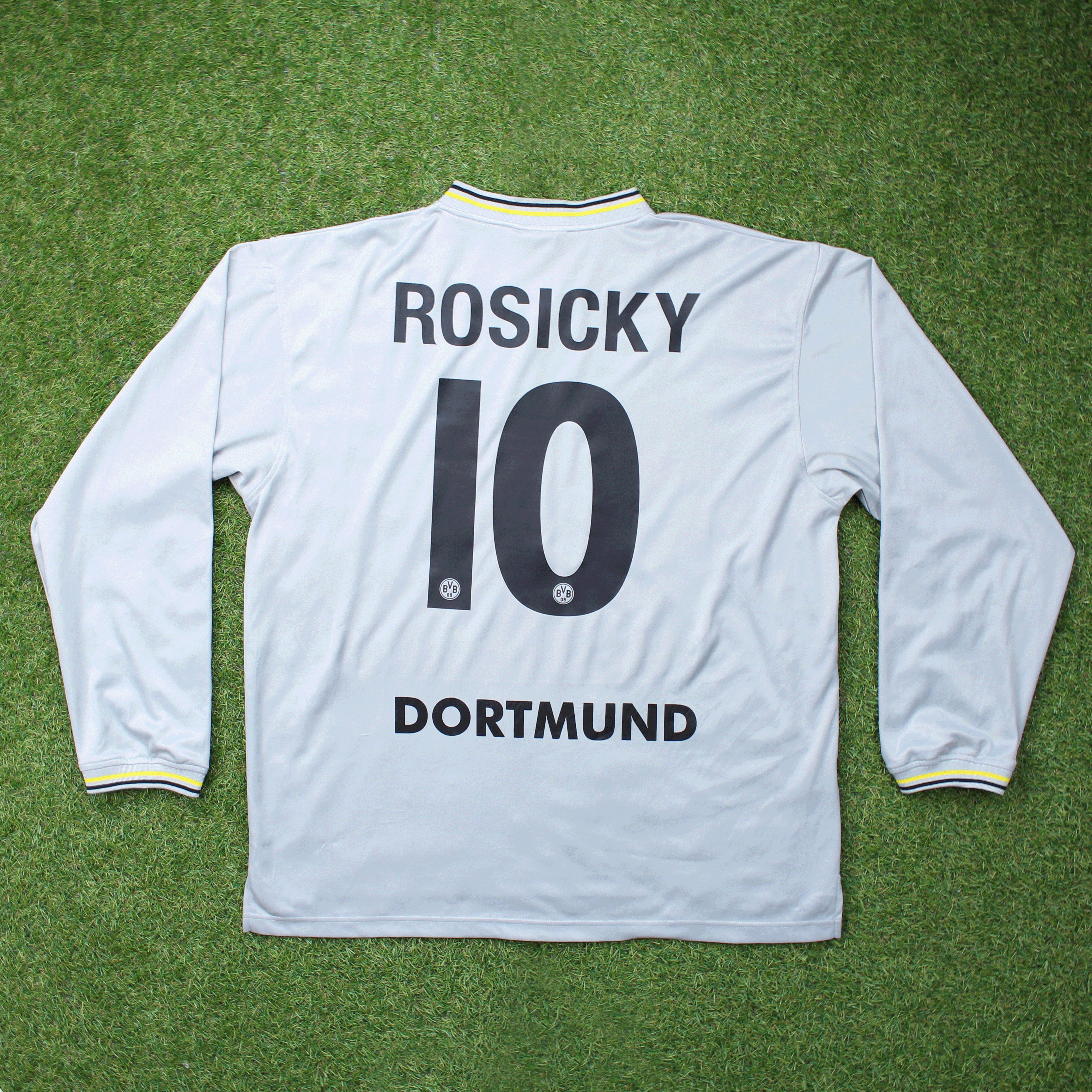 Borussia Dortmund 2000/01 Rosicky #10 Auswärts Trikot Longsleeve