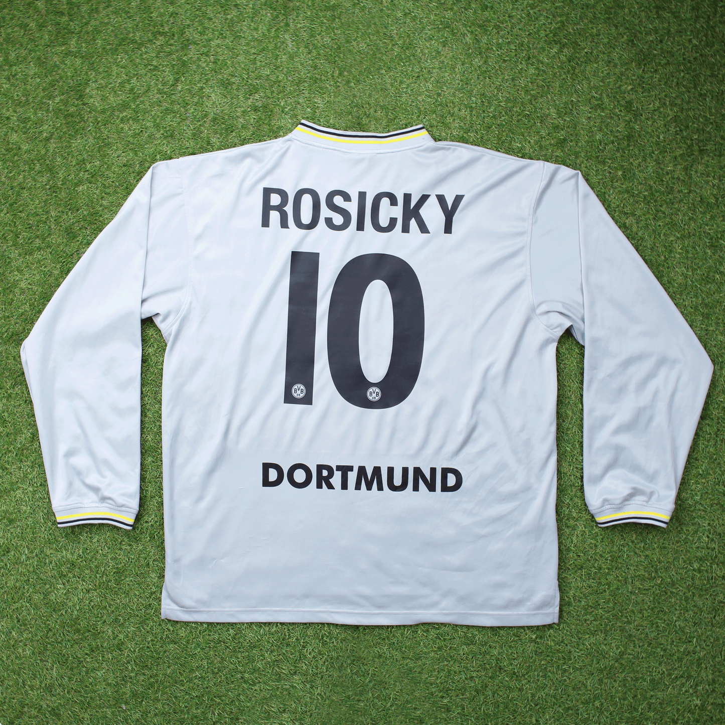 Borussia Dortmund 2000/01 Rosicky #10 Auswärts Trikot Longsleeve