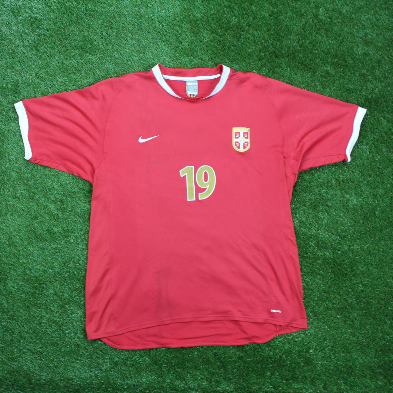 Serbien 2008 Zigic #19 Heim Trikot