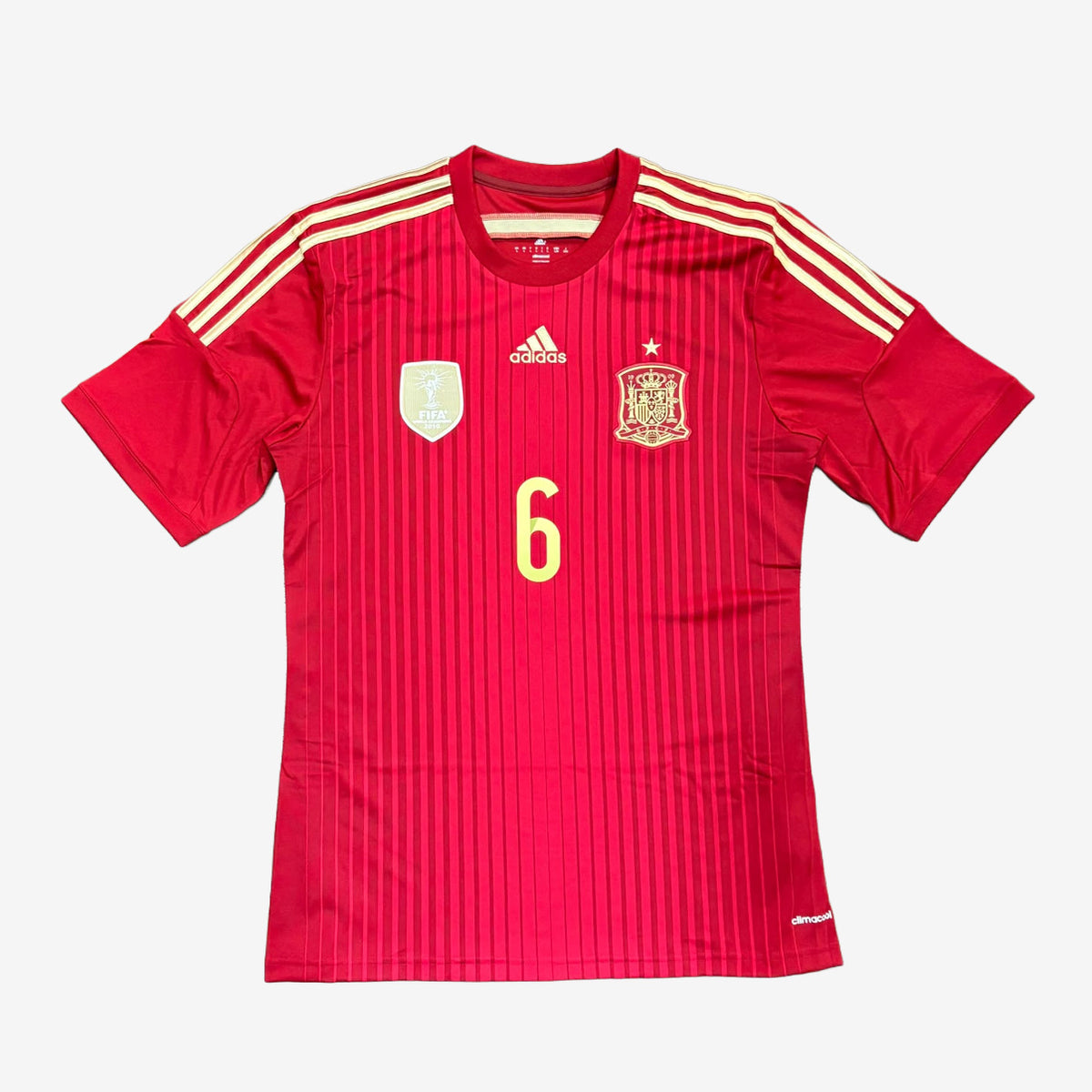 Spanien 2014 Iniesta #6 Heim Trikot (Neu)