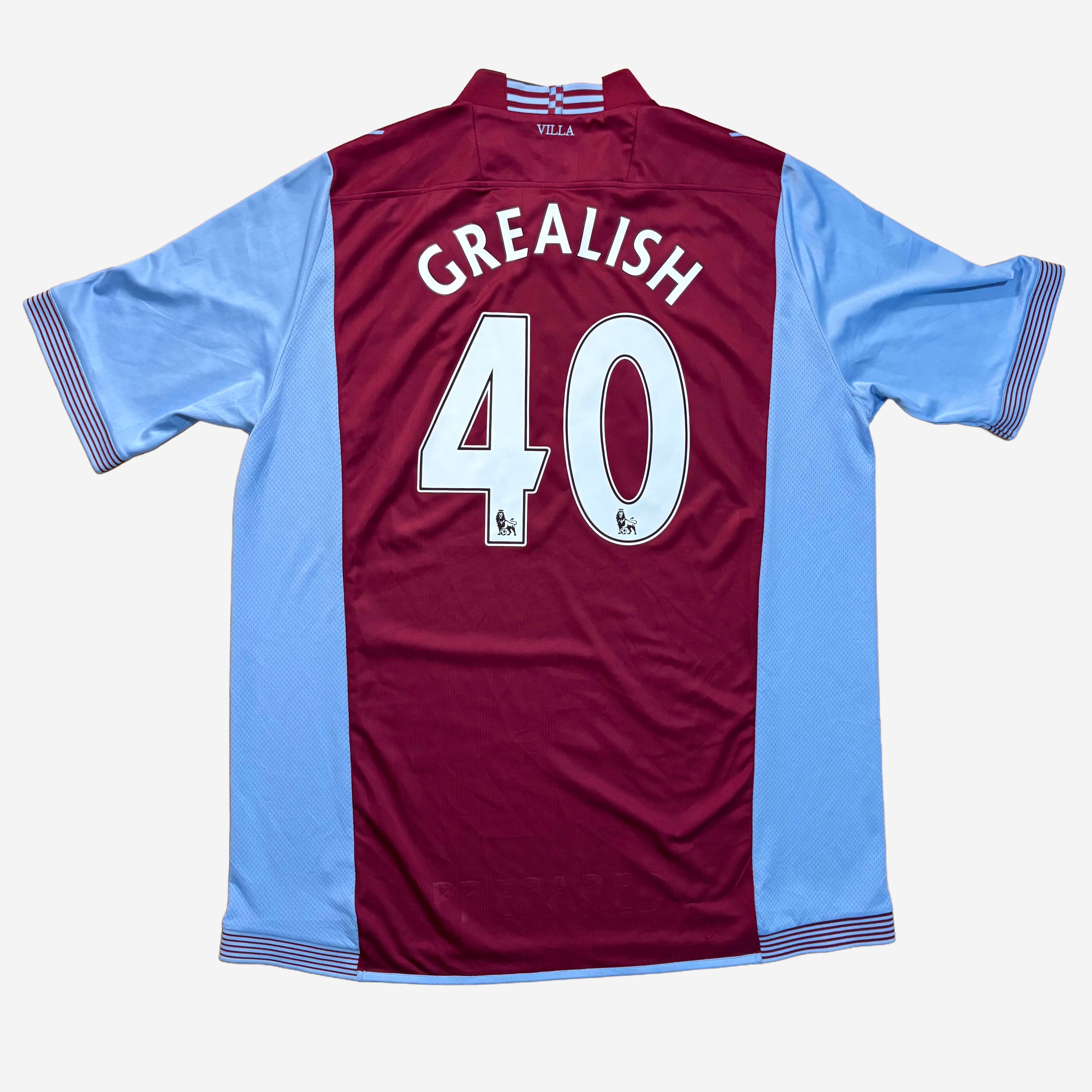 Aston Villa 2013/14 Grealish #40 Heim Trikot