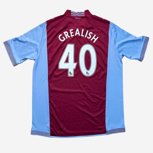 Aston Villa 2013/14 Grealish #40 Heim Trikot