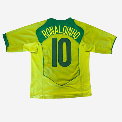 Brasilien 2004 Ronaldinho #10 Heim Trikot