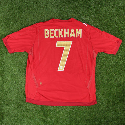 England 2006 Beckham #7 Auswärts Trikot