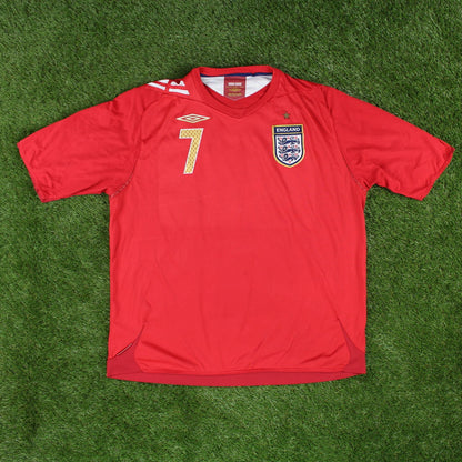 England 2006 Beckham #7 Auswärts Trikot