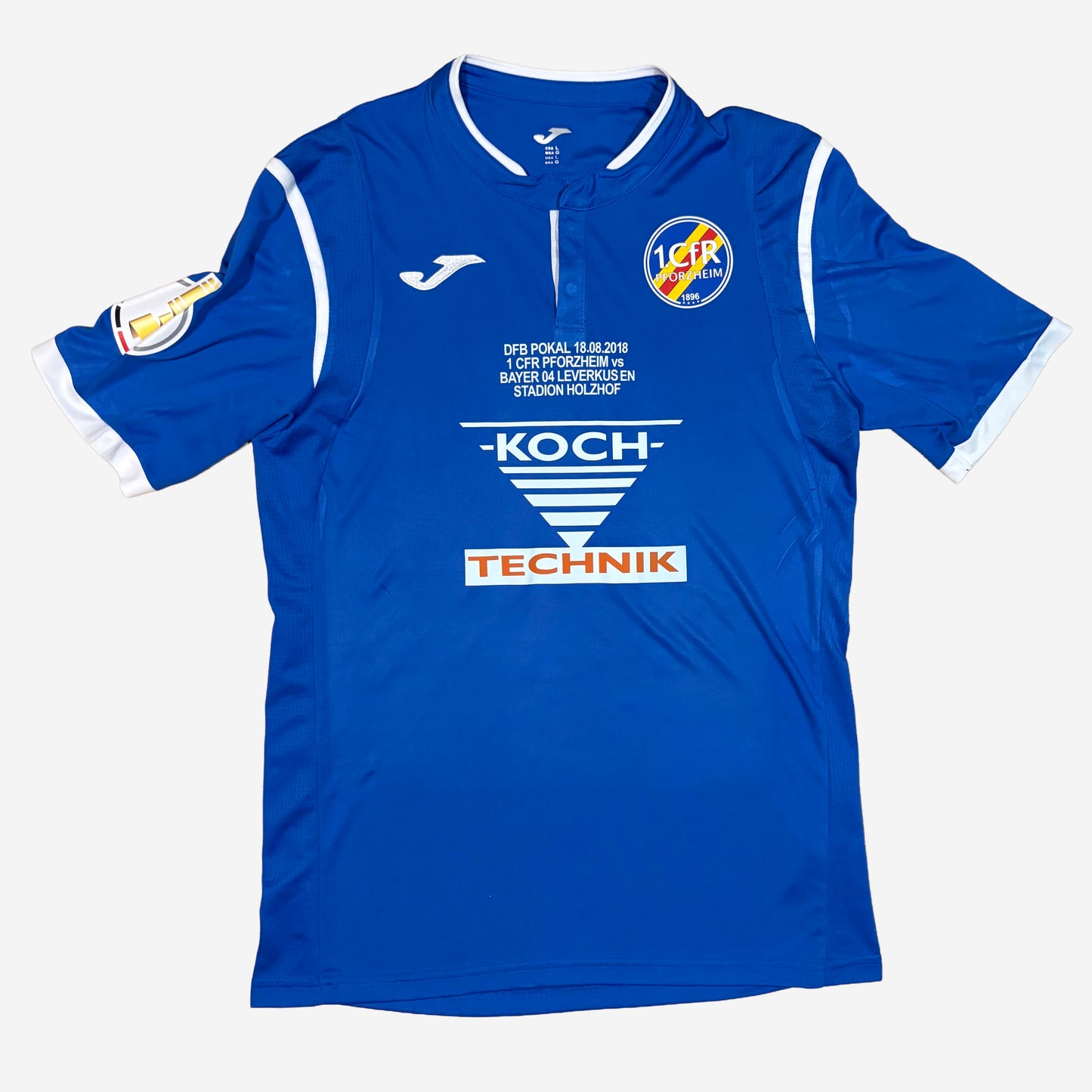 1. CfR Pforzheim 2018 Gudzevic #8 DfB-Pokal Trikot (Matchworn)