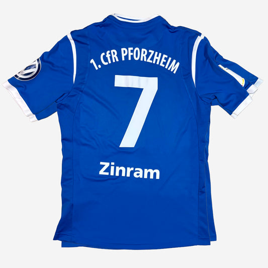 1. CfR Pforzheim 2018 Zinram #7 DfB-Pokal Trikot (Matchworn)