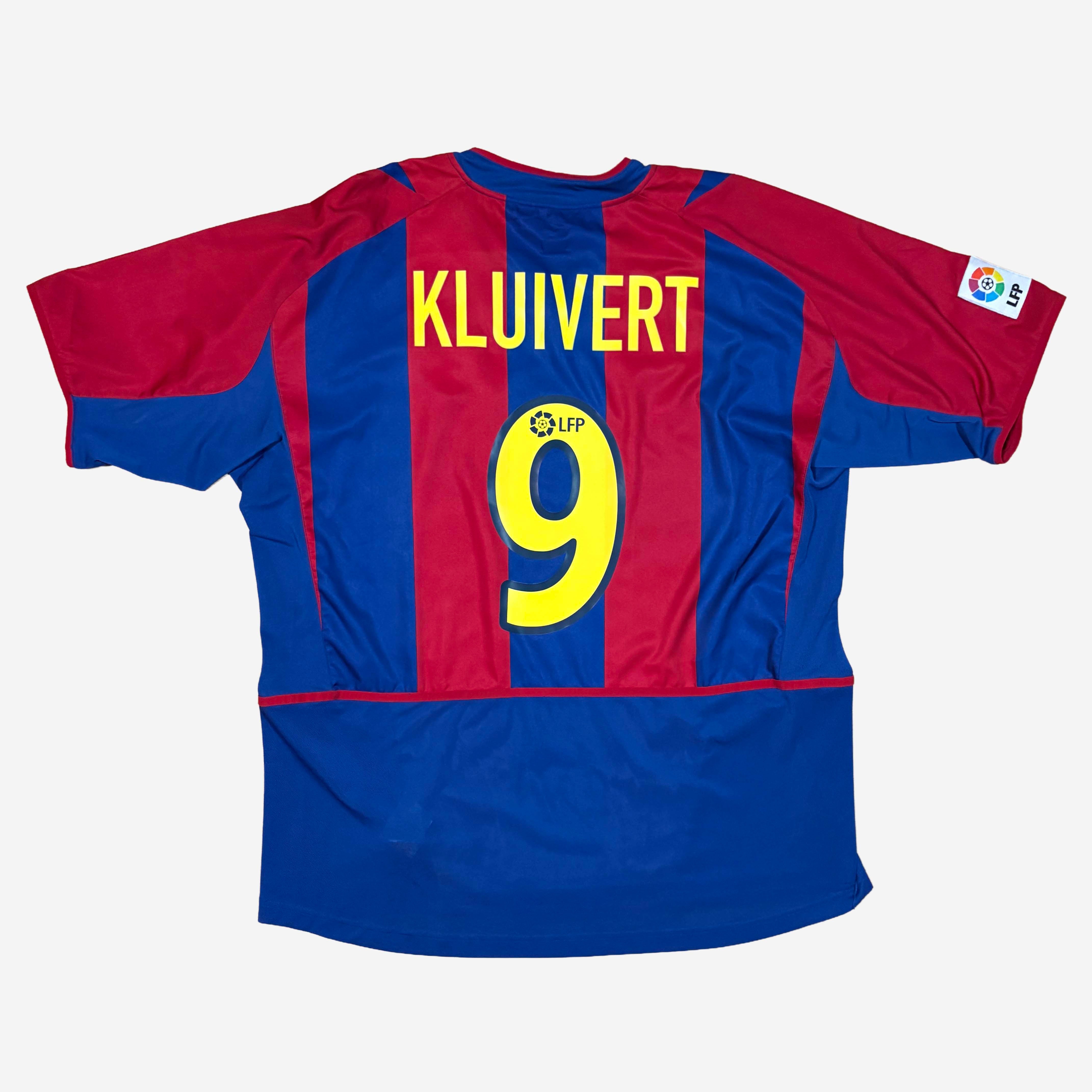 FC Barcelona 2002/03 Kluivert #9 Heim Trikot