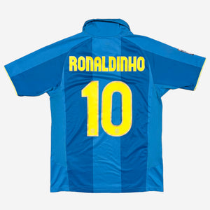 FC Barcelona 2007/08 Ronaldinho #10 Auswärts Trikot