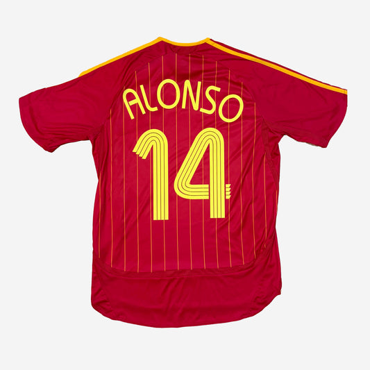 Spanien 2006 Alonso #14 Heim Trikot