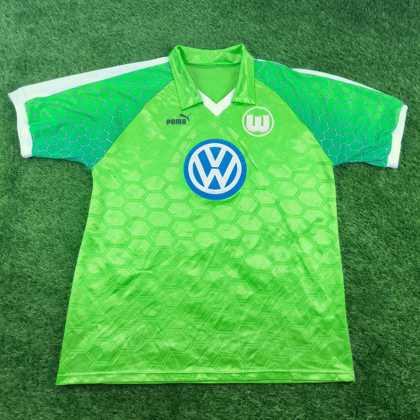 VfL Wolfsburg 1997/98 Jensen #4 Heim Trikot