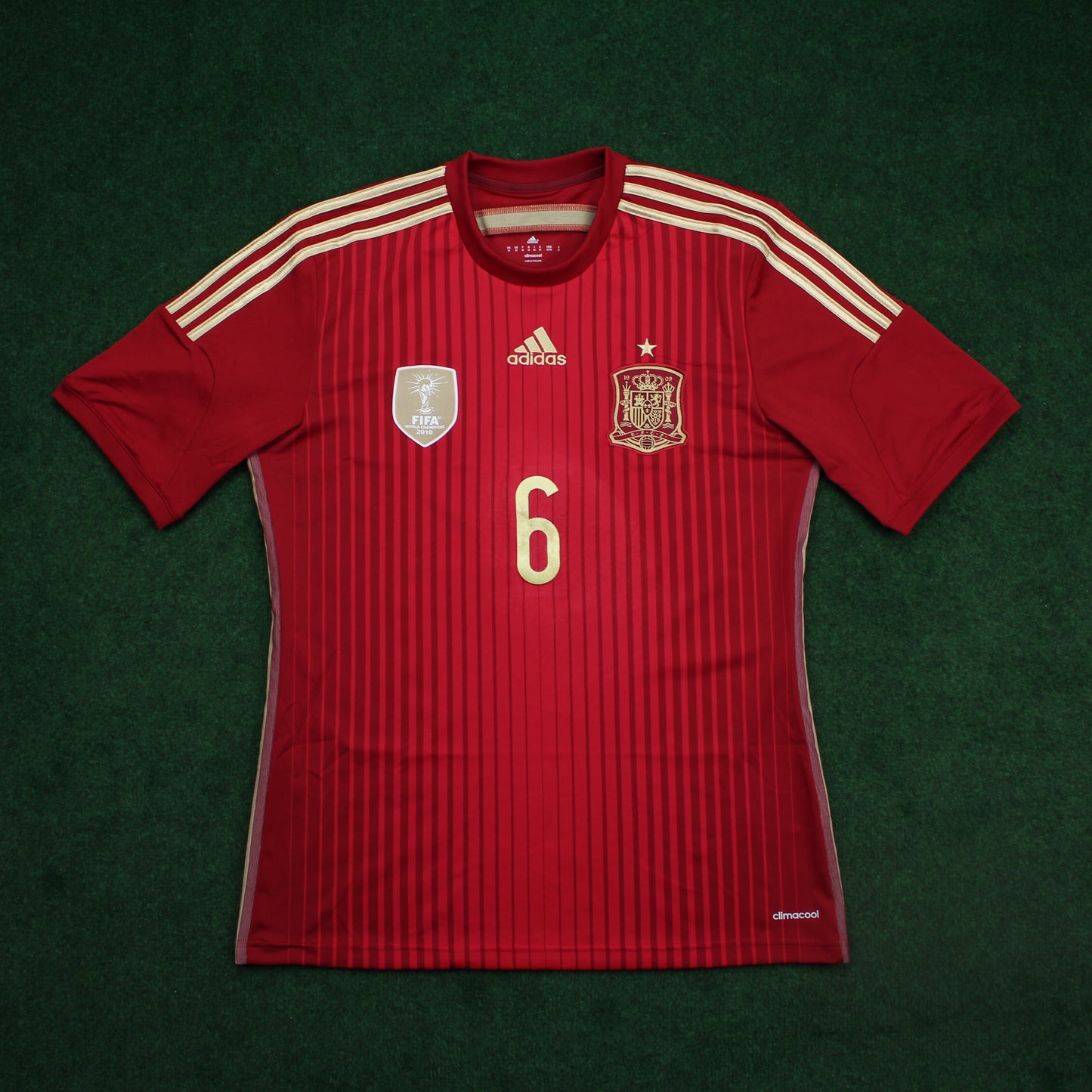 Spanien 2014 Iniesta #6 Heimtrikot