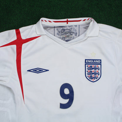 England 2006 Rooney #9 Heimtrikot