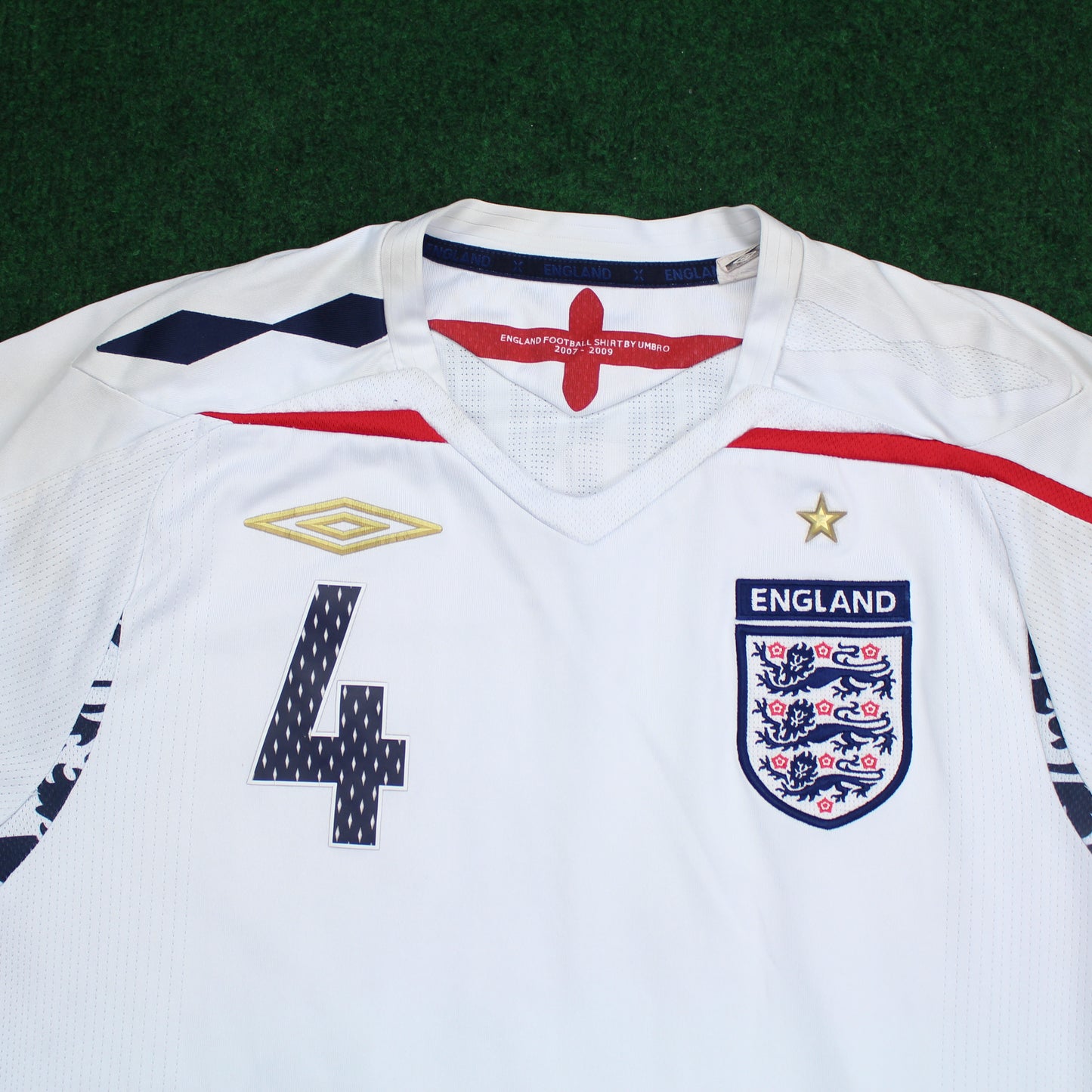 England 2008 Gerrard #4 Heimtrikot