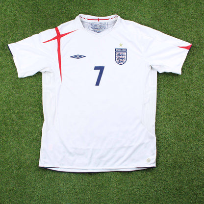 England 2006 Beckham #7 Heim Trikot