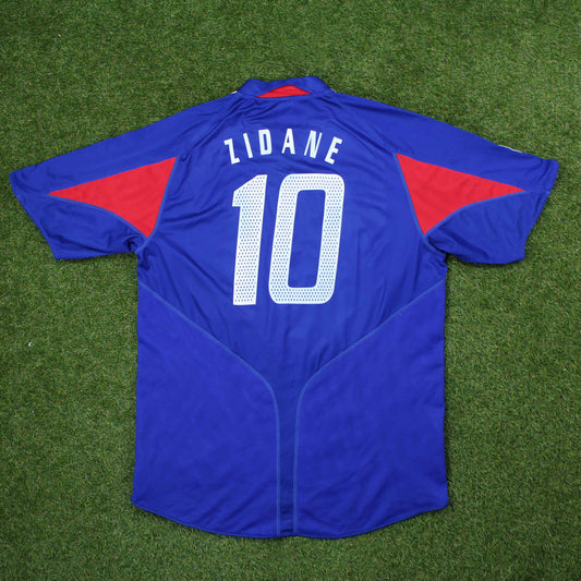 Frankreich 2004 Zidane #10 Heim Trikot