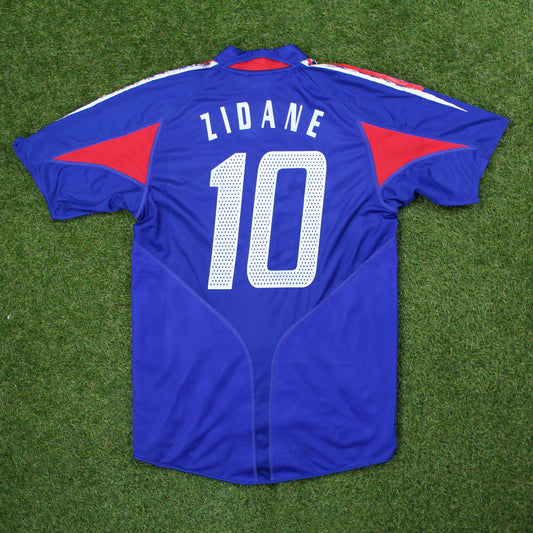 Frankreich 2004 Zidane #10 Heim Trikot