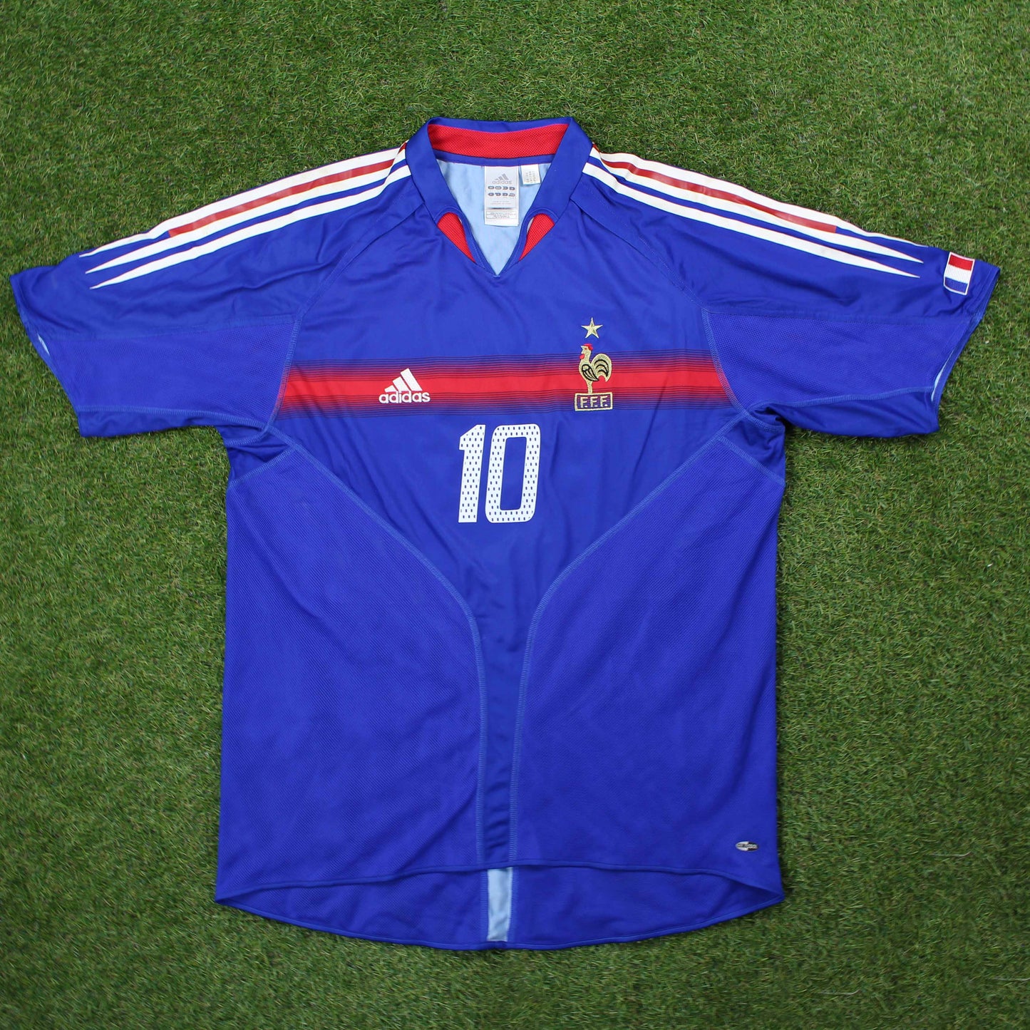 Frankreich 2004 Zidane #10 Heim Trikot