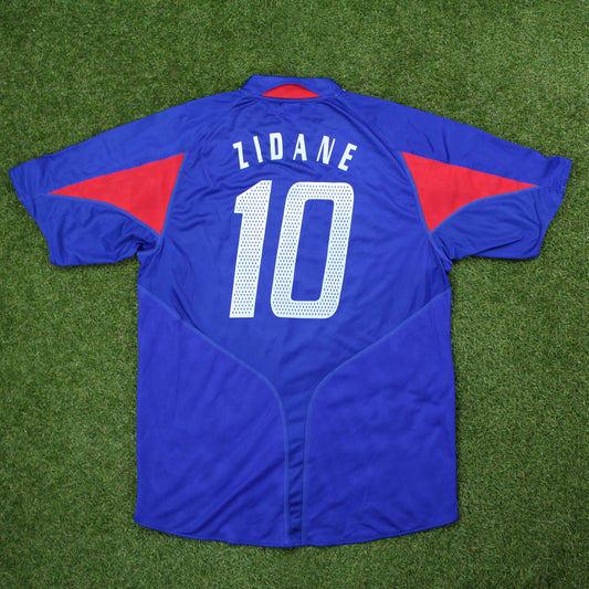Frankreich 2004 Zidane #10 Heim Trikot