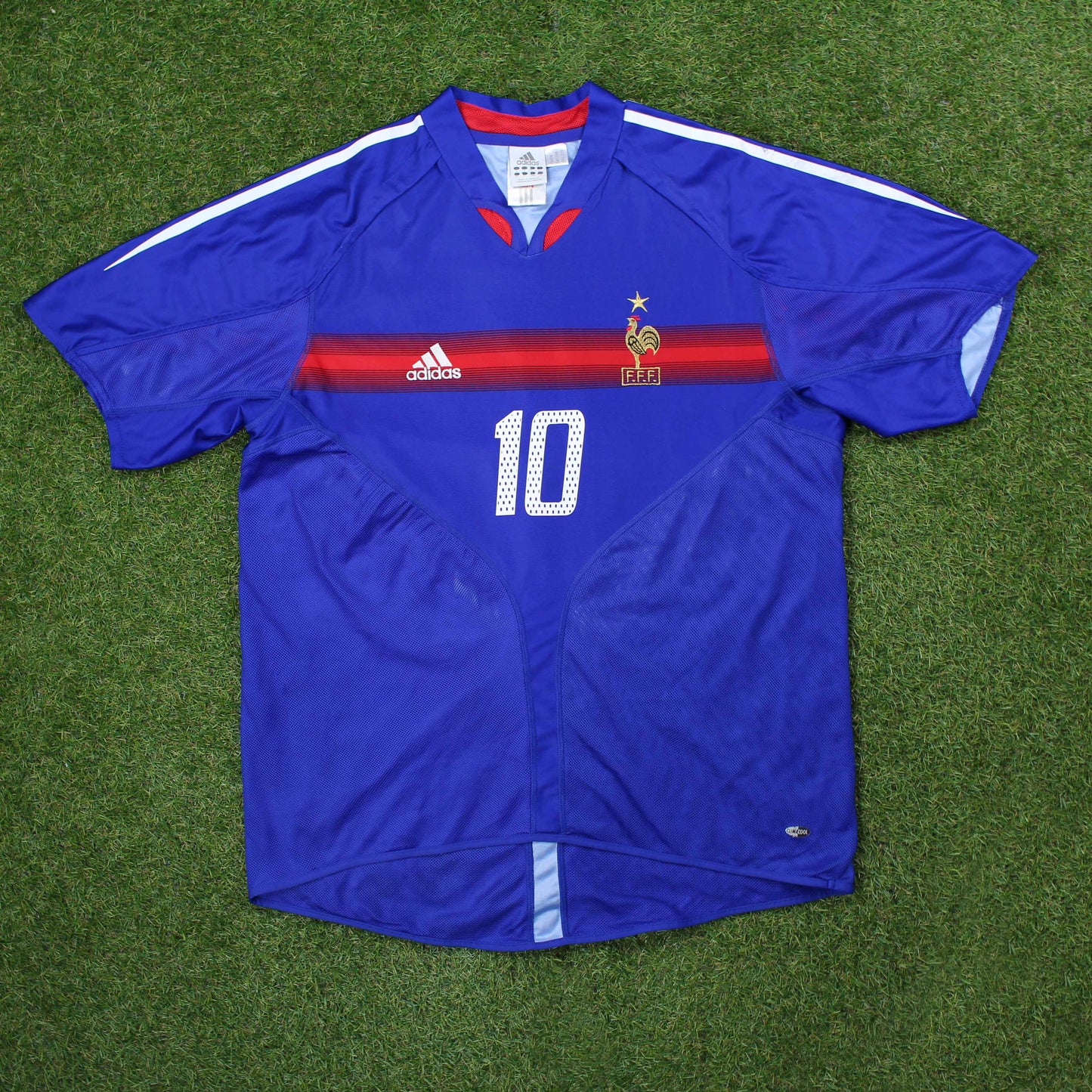 Frankreich 2004 Zidane #10 Heim Trikot