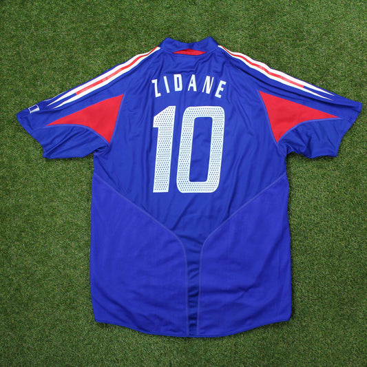 Frankreich 2004 Zidane #10 Heim Trikot