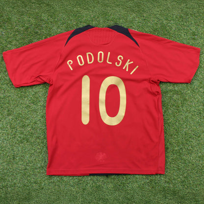Deutschland 2008 Podolski #10 Auswärts Trikot