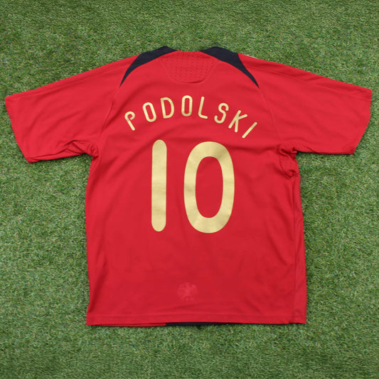 Deutschland 2008 Podolski #10 Auswärts Trikot