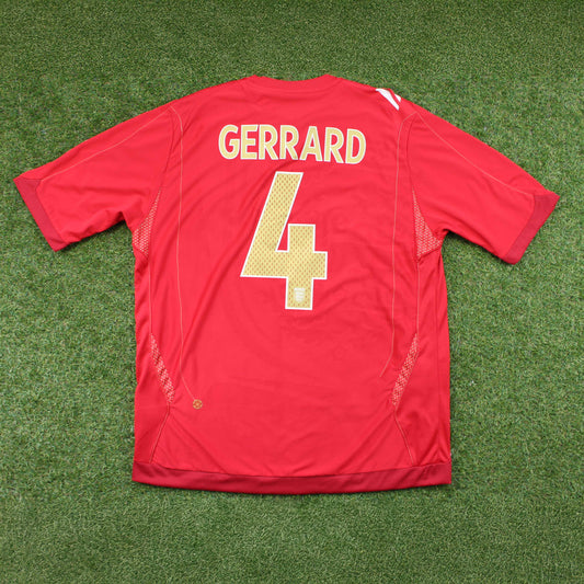 England 2006 Gerrard #4 Auswärts Trikot