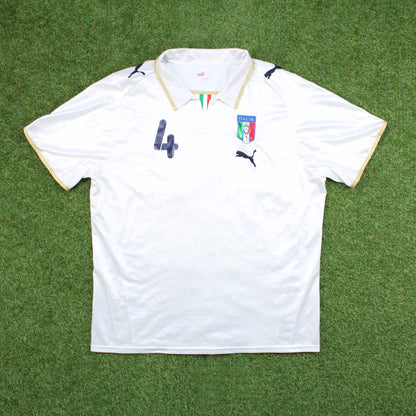 Italien 2008 Chiellini #4 Auswärts Trikot
