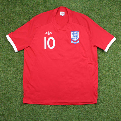 England 2010 Rooney #10 Auswärts Trikot