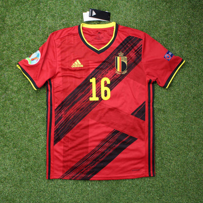 Belgien 2020 Hazard #16 Heim Trikot (Neu mit Etikett)