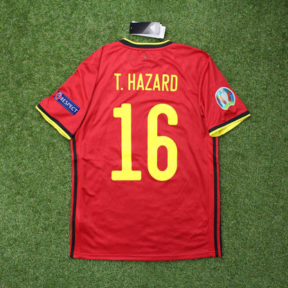 Belgien 2020 Hazard #16 Heim Trikot (Neu mit Etikett)