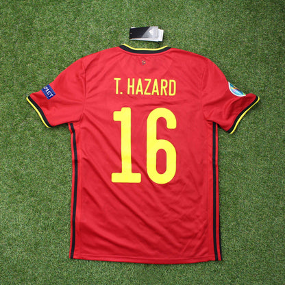 Belgien 2020 Hazard #16 Heim Trikot (Neu mit Etikett)