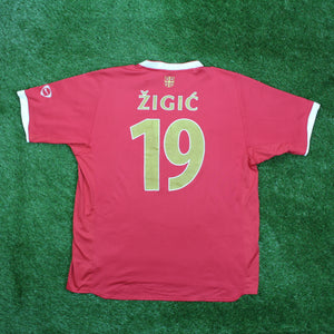 Serbien 2008 Zigic #19 Heim Trikot