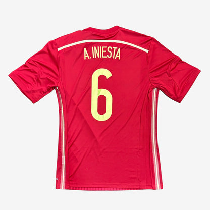 Spanien 2014 Iniesta #6 Heim Trikot (Neu)