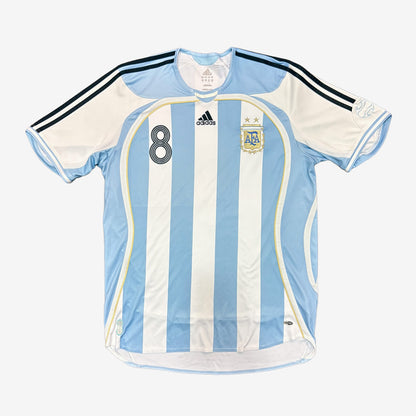 Argentinien 2006 Mascherano #8 Heim Trikot