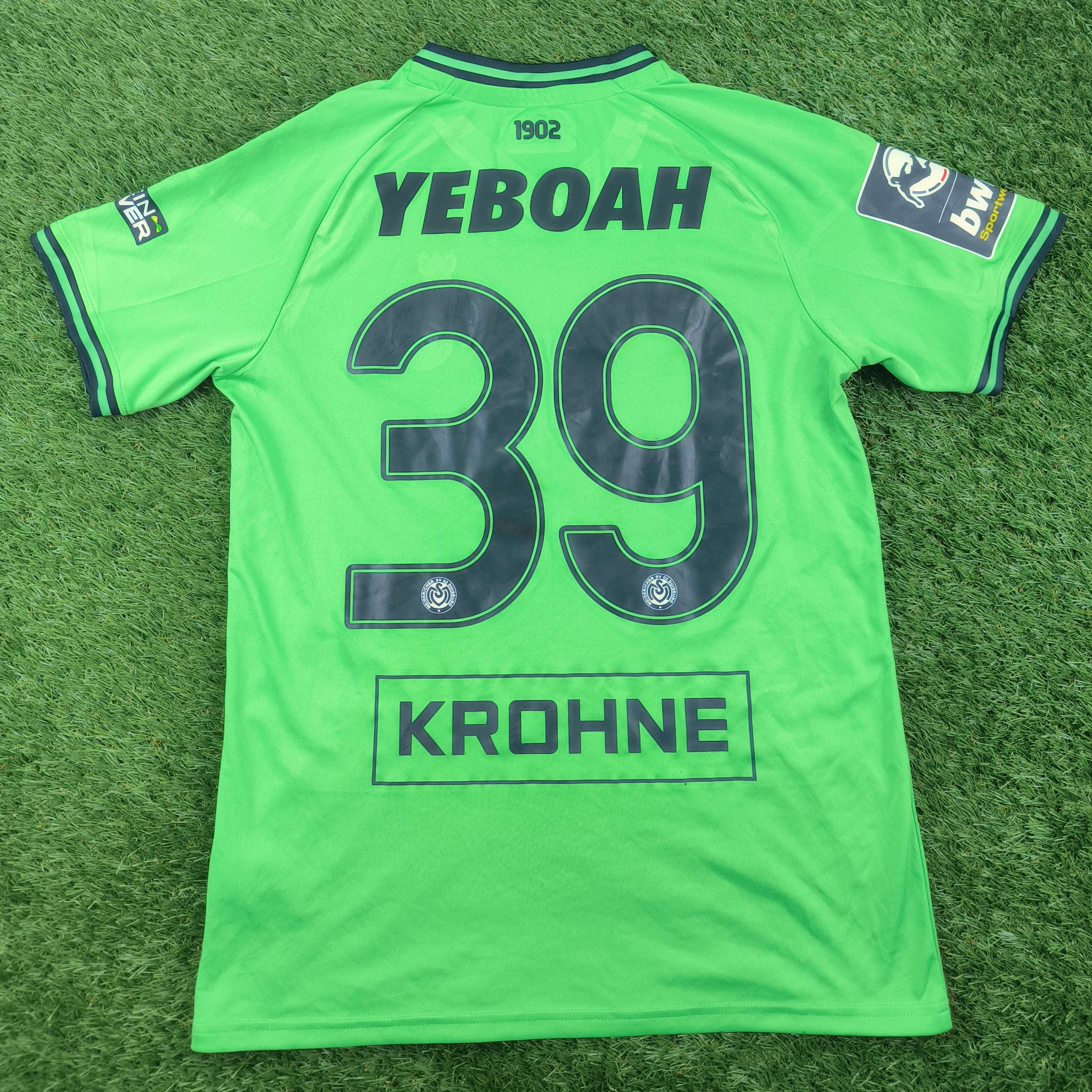 MSV Duisburg 2021/22 Yeboah #39 Drittes Trikot (Matchworn)