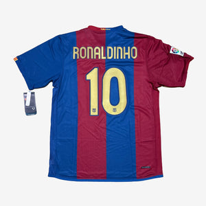 FC Barcelona 2006/07 Ronaldinho #10 Heim Trikot (Neu)